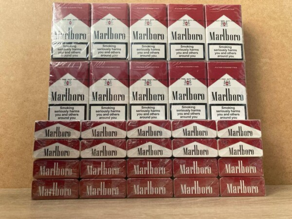 Marlboro KS red (круглая пачка)