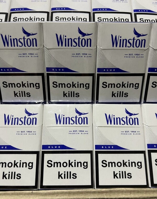 Winston KS blue (круглая пачка)